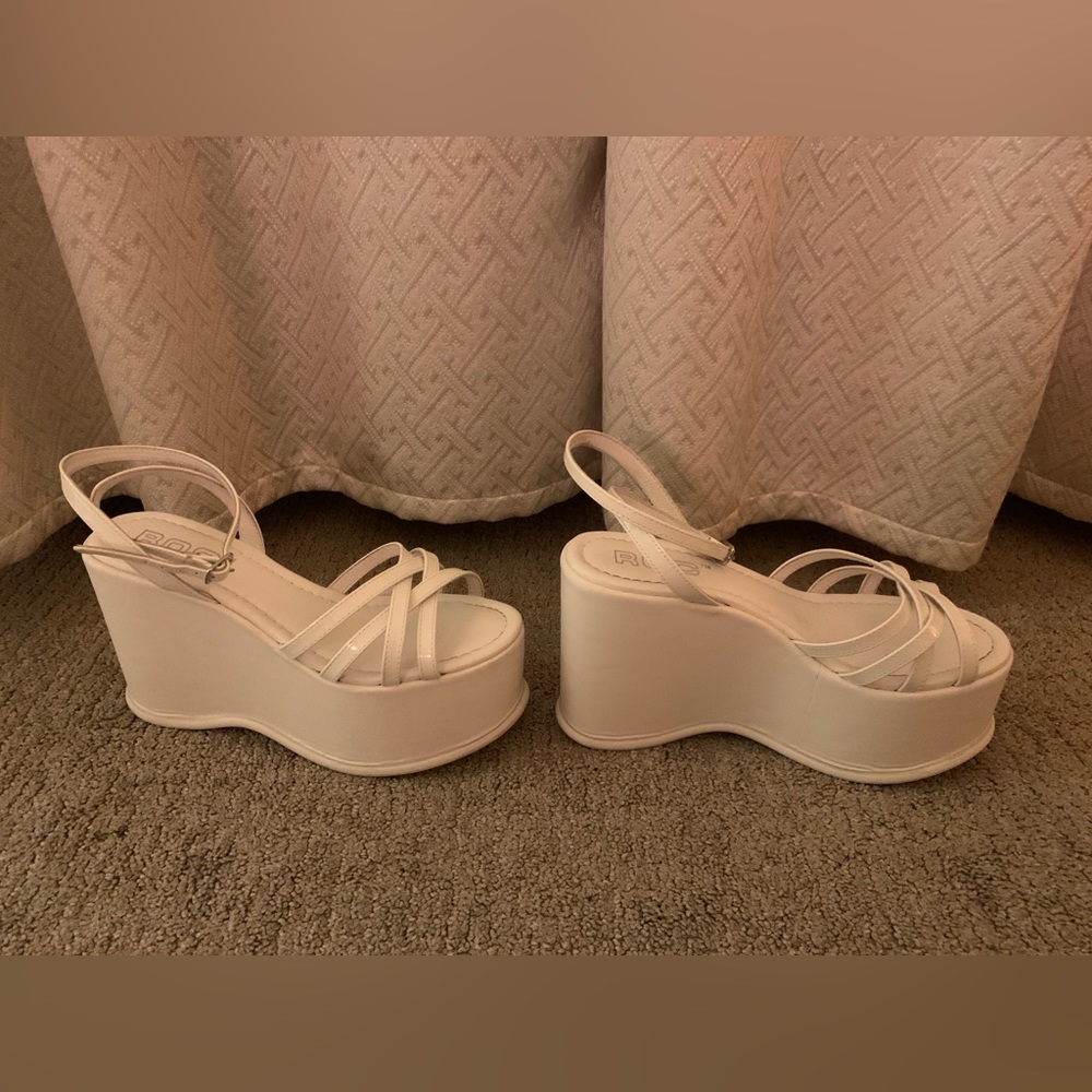 ROC Roxie Platform Wedges / Heels White Size 39